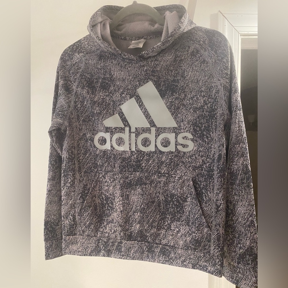 Boys Adidas Fleece-lined Hoodie Size Large